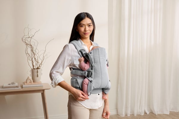 BabyBjörn Harmony Vävda Mélange bärsele, Ljusgrå