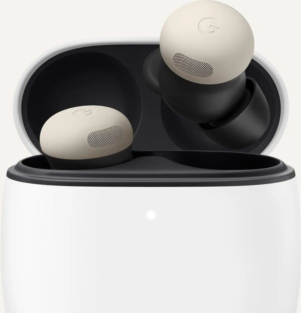 Google Pixel Buds Pro 2 hörlurar med aktiv brusreducering, porcelain