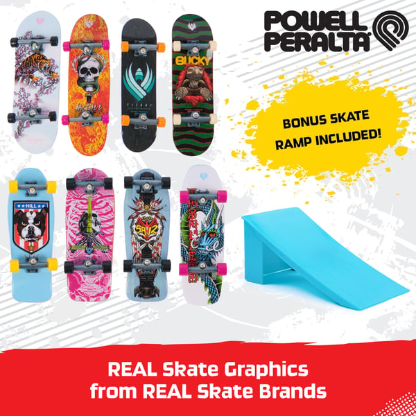 Tech Deck Retro Neon, fingerskateboardsset, 8 st