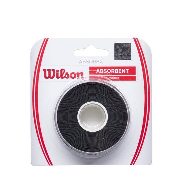 Wilson Absorbx Overgrip grepp, 3-pack, svart