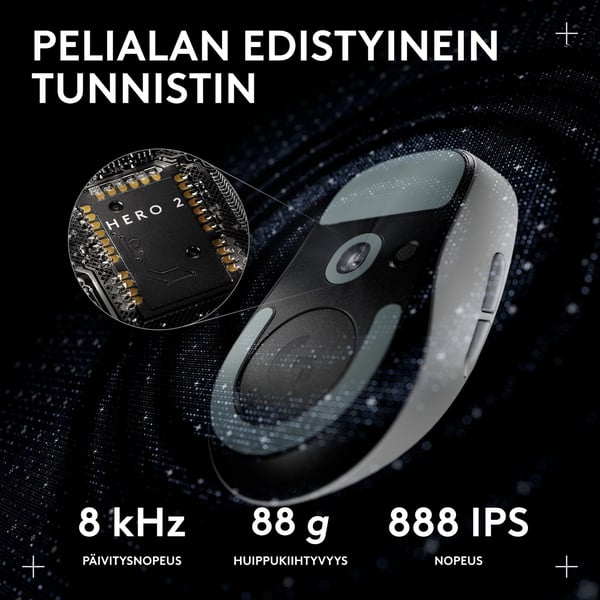 Logitech G Pro X Superlight 2c trådlös spelmus, vit