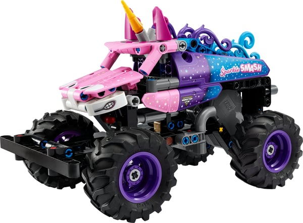 LEGO Technic 42220 Monster Jam™ Sparkle Smash™ med dragmotor