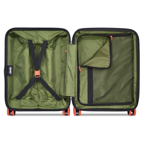 Delsey Jeep JH001A Kabinväska Slim resväska, 55 cm, grön