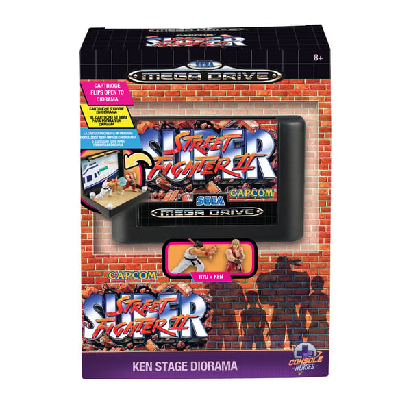 Konsolhjältar Mega Drive Street Fighter diorama