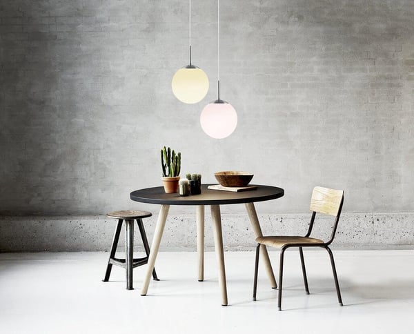 Nordlux Cafe -hänglampa, E27, 30 cm, vit