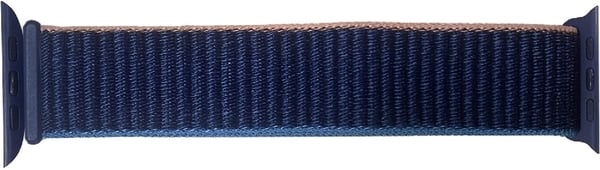 Wave nylonarmbånd, Apple Watch 42 mm / 44 mm / 45 mm, mørkeblå