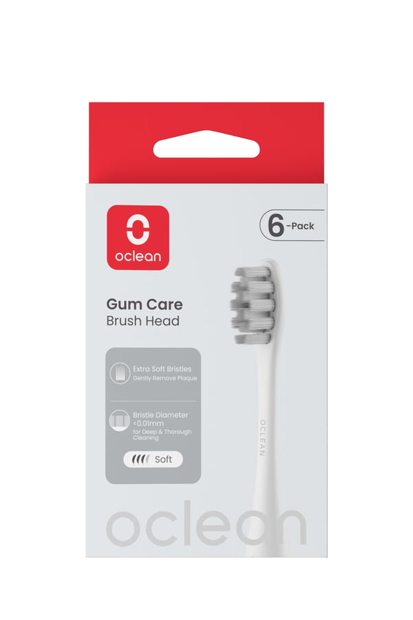 Oclean Gum Care -borsthuvud, vit, 6 st