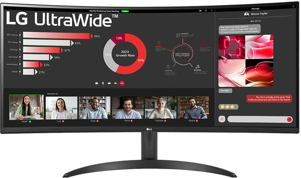 LG UltraWide 34WR50QC-B 34" -skærm