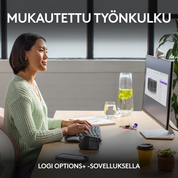 Logitech Wave Keys - trådlöst tangentbord, grafit