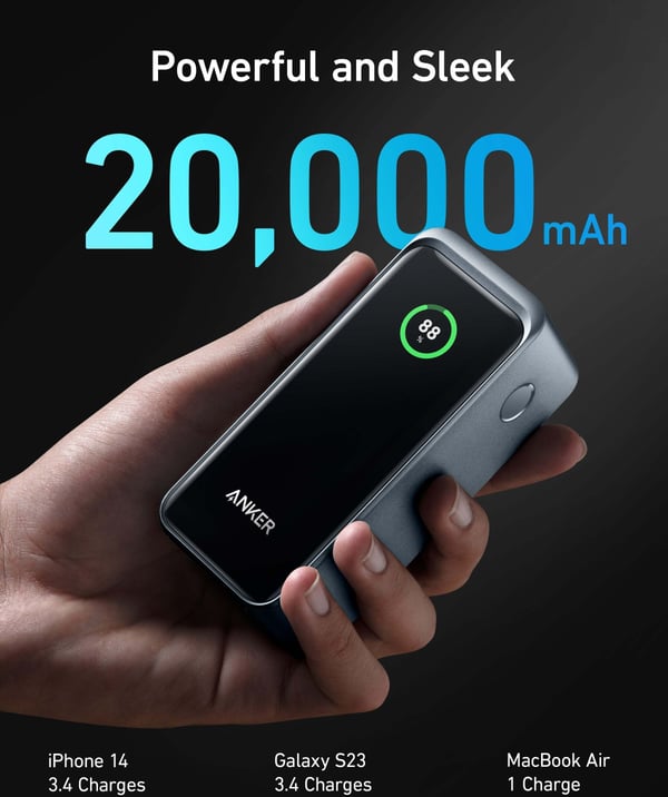 Anker Prime 200W bærbar strømforsyning, 20000 mAh