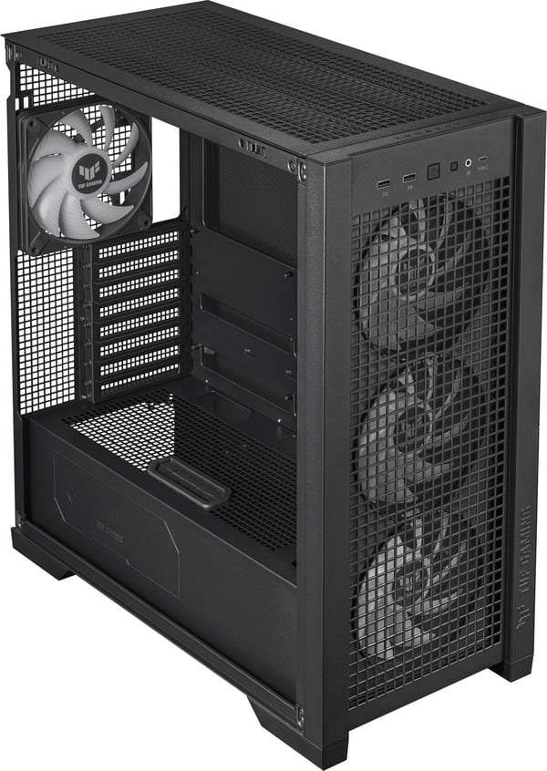 Asus TUF Gaming GT302 TG ARGB ATX-kabinet med vindue, sort