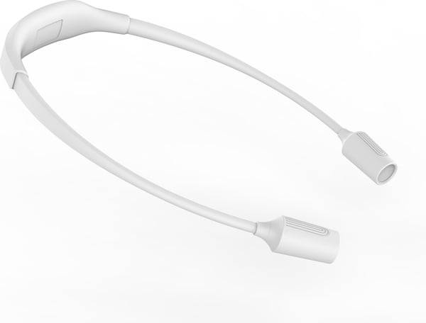 Fuj:tech läs- och hantverkslampa, USB-laddningsbar, vit