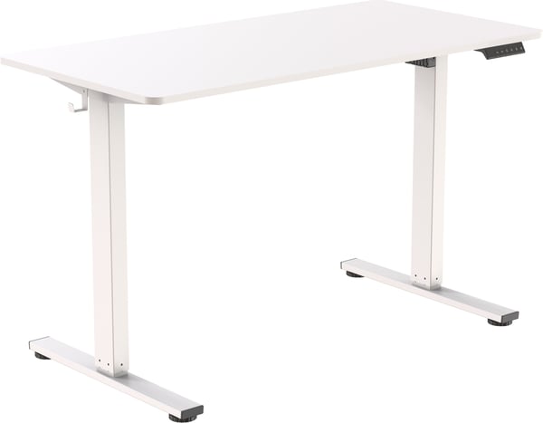 ErgoWork Nordic Home eldstad med elektrisk höjdjustering, vit