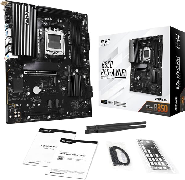 Asrock B850 Pro-A WiFi AMD AM5 ATX-moderkort