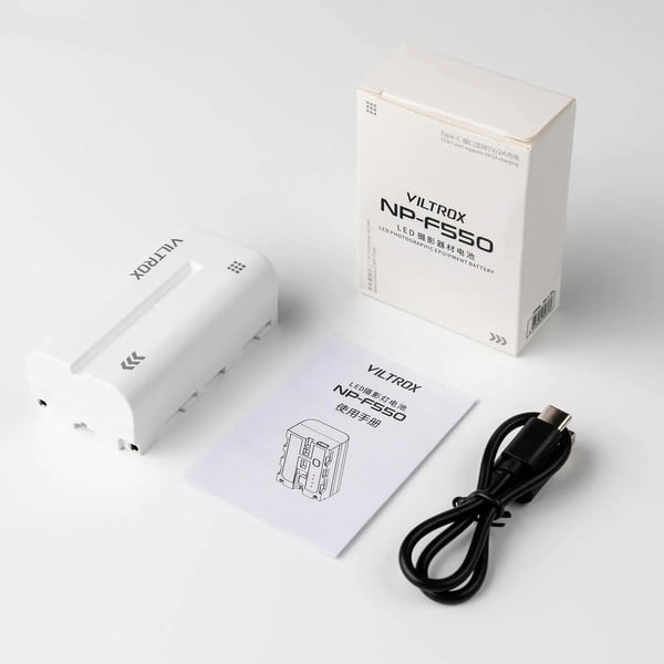 Viltrox NP-F550 batteri, 2200 mAh, USB-C