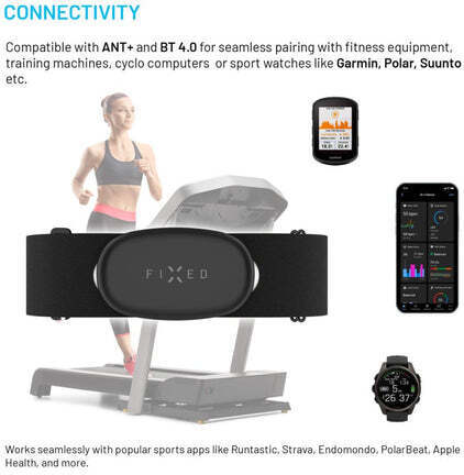 Fixed Pulse Dual pulsmätare med pulsband (HR+HRV)