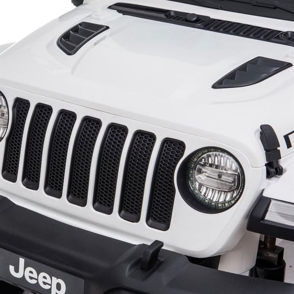 Jeep Wrangler Rubicon 12V -elbil, vit