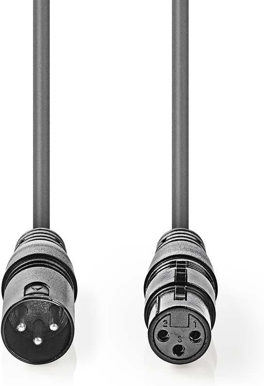 Nedis 110 ohm XLR-XLR-kabel, 1 m