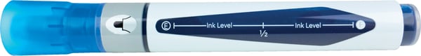 Nobo Liquid Ink whiteboardpennor, snedspets, blå, 10 st