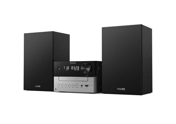 Philips TAM3205MKII/12 mikroanlæg, sort / sølv