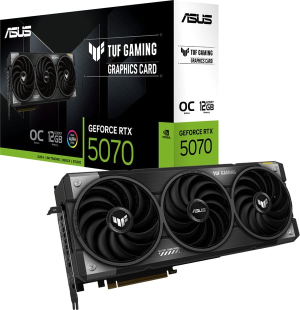 ASUS TUF Gaming GeForce RTX 5070 12 GB GDDR7 OC Edition grafikkort