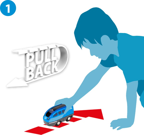 BRIO Drag tillbaka Tåg