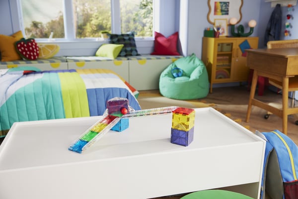 MAGNA-TILES® Rail Racer Liten magnetisk kulbana, 33 delar