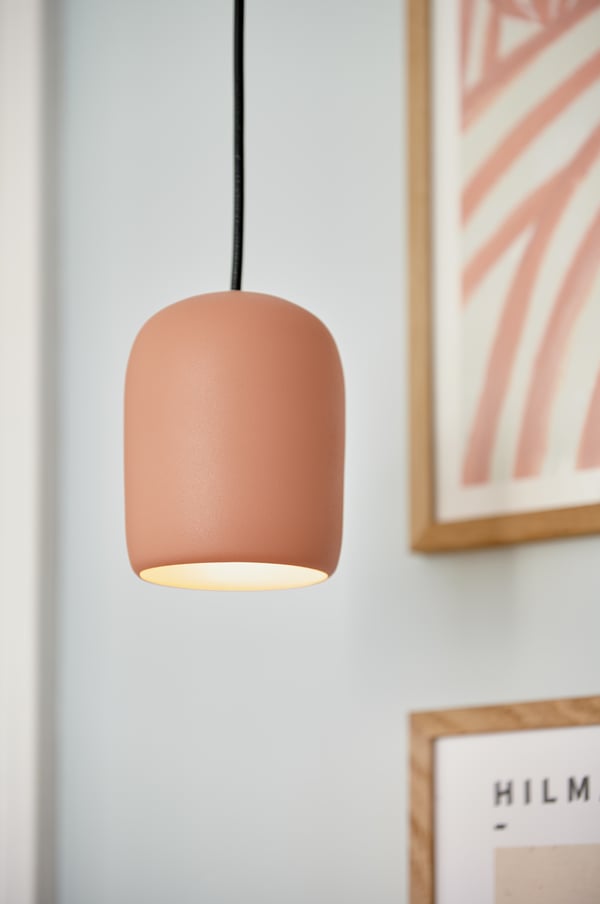 Nordlux Notti 10 pendellampa, terrakotta
