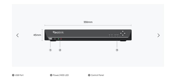 Reolink NVS36 NVR 4K UltraHD-inspelare (RLN36)