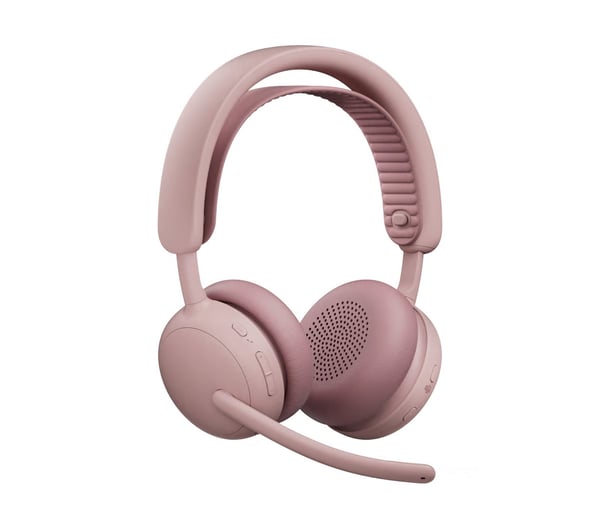 Logitech Zone Wireless 2 ES trådlösa hörlurar, Teams, rosa
