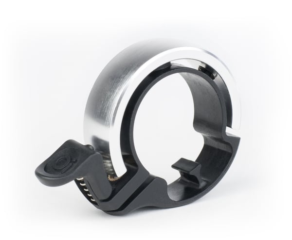 Knog Oi-cykelklokke, stor, sølv
