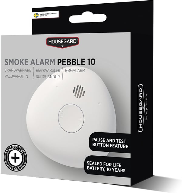 Housegard Pebble 10Y SA701 -røgalarm, optisk