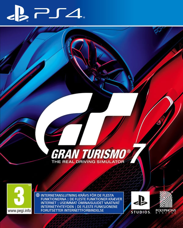 Gran Turismo 7-spel för PS4.