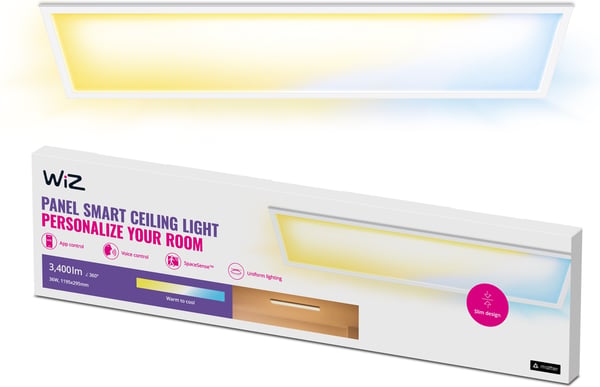WiZ smart LED-panel, hvid, 30 x 120 cm