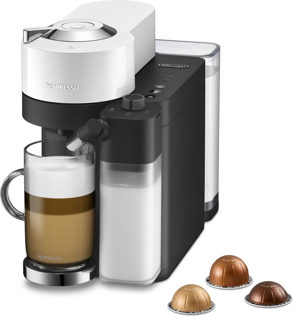 Nespresso Vertuo Lattissima ENV300.W -kapselkaffemaskine, hvid