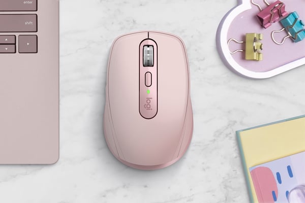 Logitech MX Anywhere 3S -trådløs mus, rosa