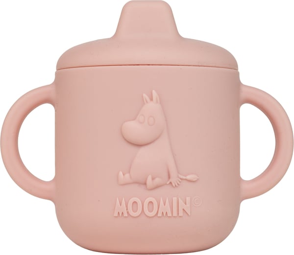 Mumin Silikon -nappmugg, nyponrosa