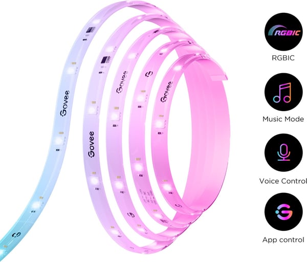 Govee RGBIC LED Lightstrip - LED-lysslynge, 5 m