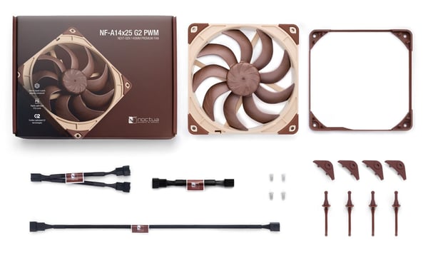 Noctua NF-A14x25 G2 PWM chassiventilator, 140 mm