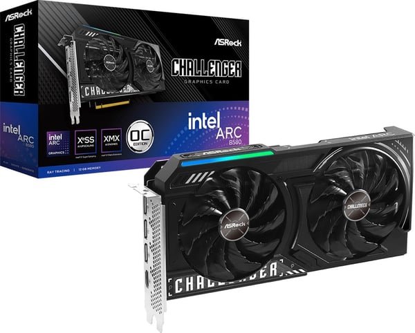 ASROCK Intel ARC B580 Challenger 12GB OC grafikkort