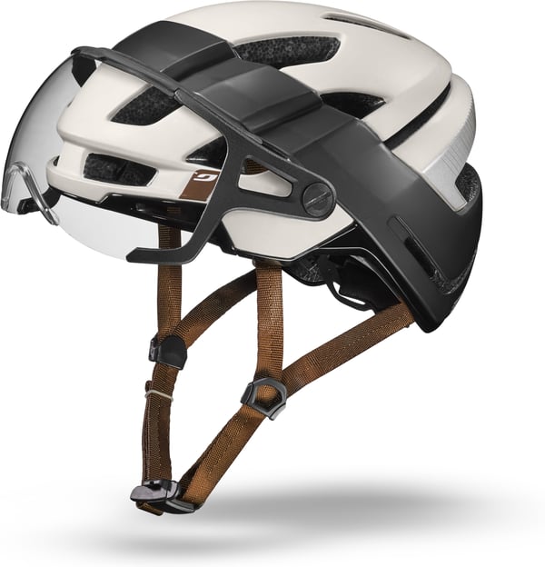 Julbo Itineraire Evo cykelhjälm, 58-62 cm, svart/beige