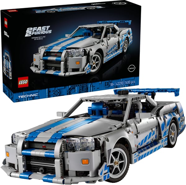 LEGO Technic 42210 2 Fast 2 Furious Nissan Skyline GT-R (R34) bil