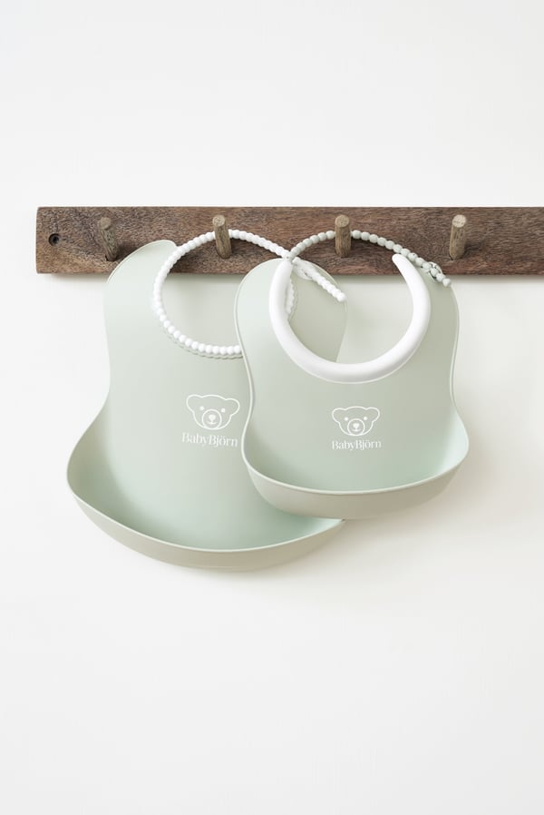 BabyBjörn Baby Haklapp, 2 st, Powder Green