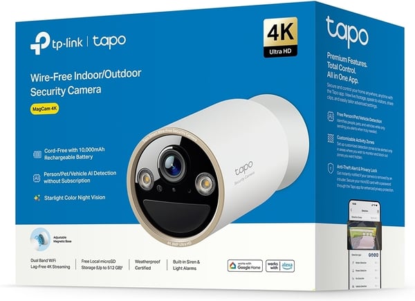 TP-Link Tapo C460 4K Utomhuskamera med batteridrift