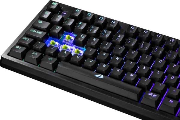 Blackstorm Serenity TKL RGB mekaniskt gamingtangentbord, svart