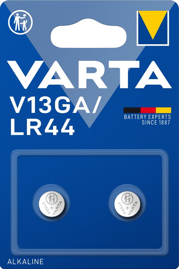 Varta V13GA / LR44-batteri, 1,5 V, 2 stk.