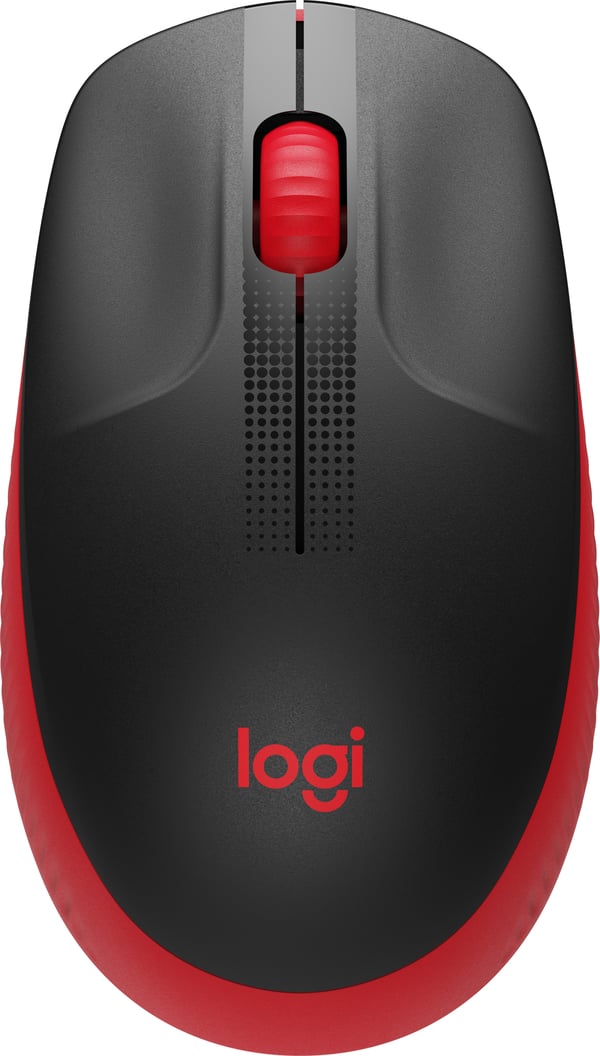 Logitech M190 -trådløs mus, sort/rød
