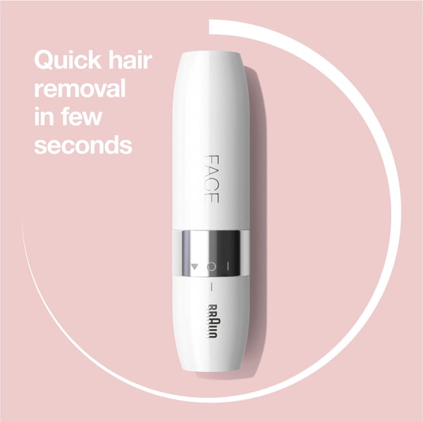 Braun FS1000 Face Mini - ansigtshårfjerner, hvid