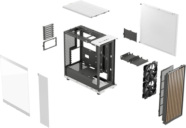 Fractal Design North ATX-kabinet med vindue, hvid