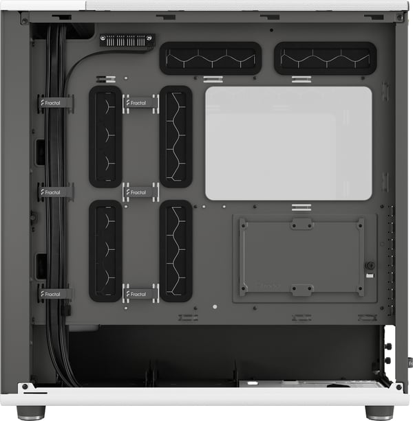 Fractal Design North XL Chalk White TG Clear E-ATX-chassis, hvid